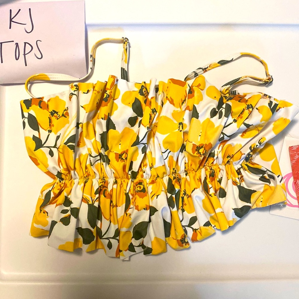 Oversized Ruffle Swim Top. Kortni Jeane.